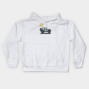 Earl Grey Wrangler with Dog Kids Hoodie